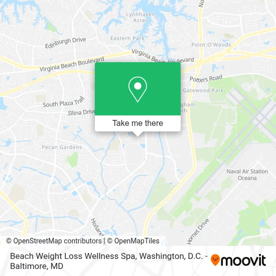 Beach Weight Loss Wellness Spa map