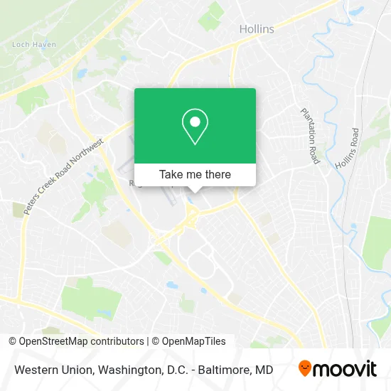 Western Union map