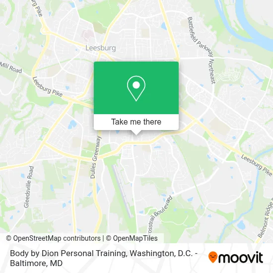 Body by Dion Personal Training map