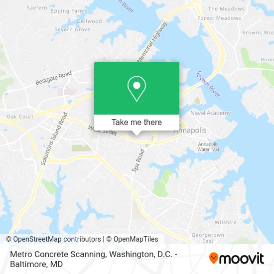 Metro Concrete Scanning map