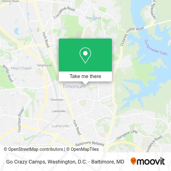 Go Crazy Camps map