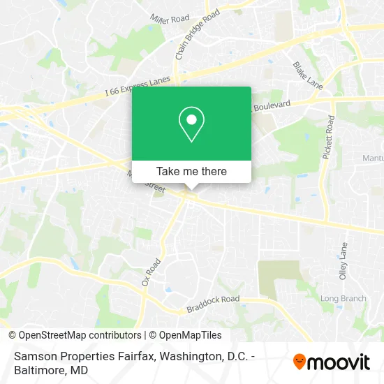 Samson Properties Fairfax map
