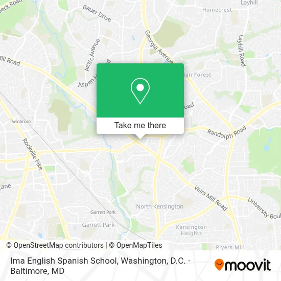 Ima English Spanish School map