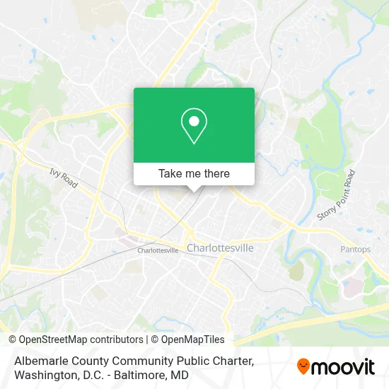 Albemarle County Community Public Charter map
