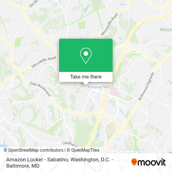 Amazon Locker - Sabatino map