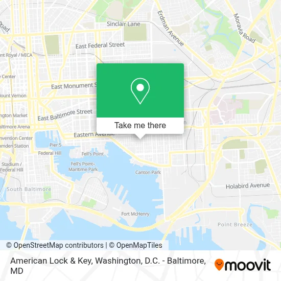 American Lock & Key map
