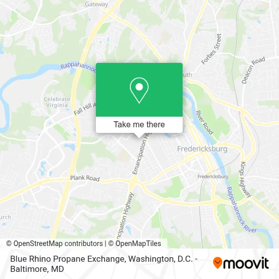 Blue Rhino Propane Exchange map