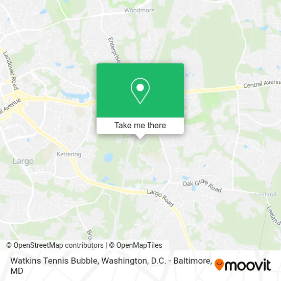 Watkins Tennis Bubble map