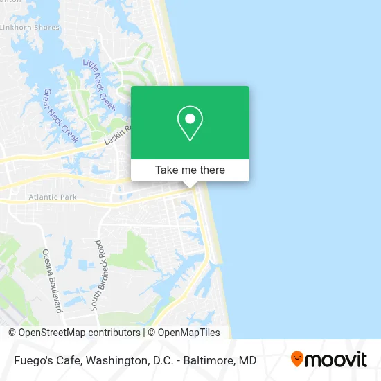 Fuego's Cafe map