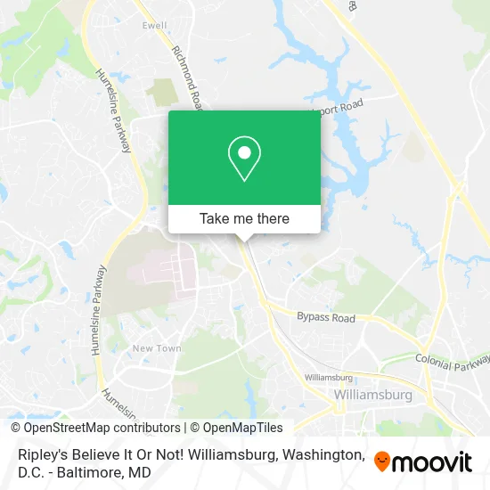 Ripley's Believe It Or Not! Williamsburg map