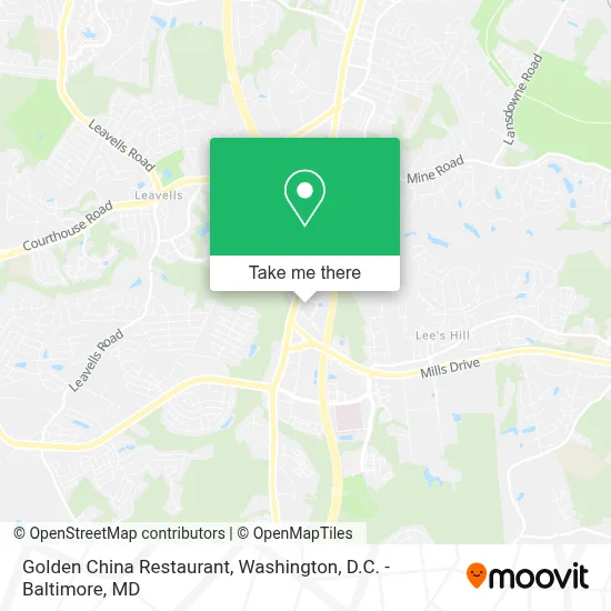 Golden China Restaurant map