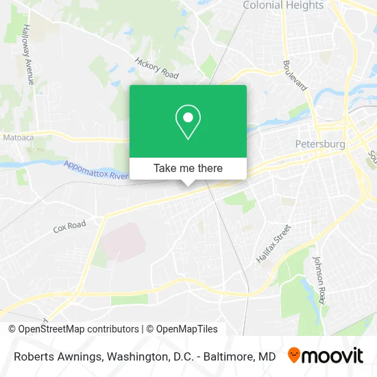 Roberts Awnings map