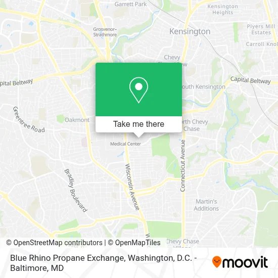 Blue Rhino Propane Exchange map