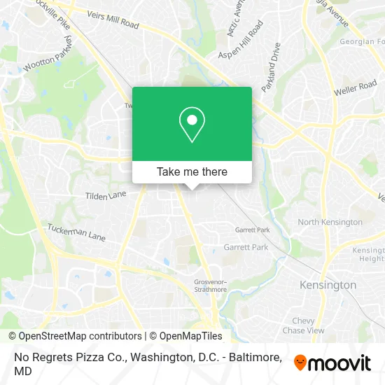 No Regrets Pizza Co. map