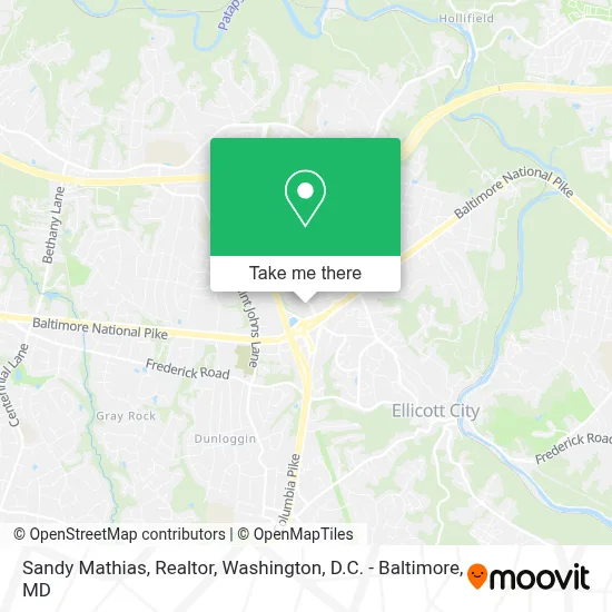 Sandy Mathias, Realtor map
