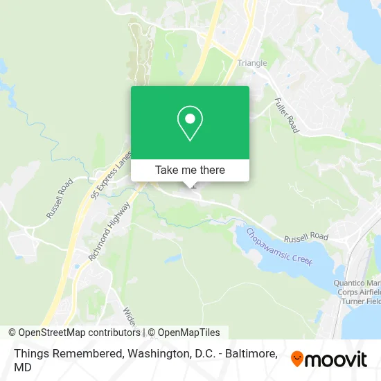 Things Remembered map