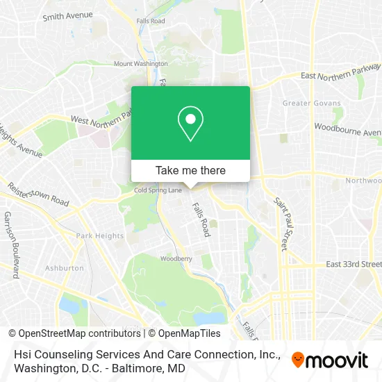 Hsi Counseling Services And Care Connection, Inc. map