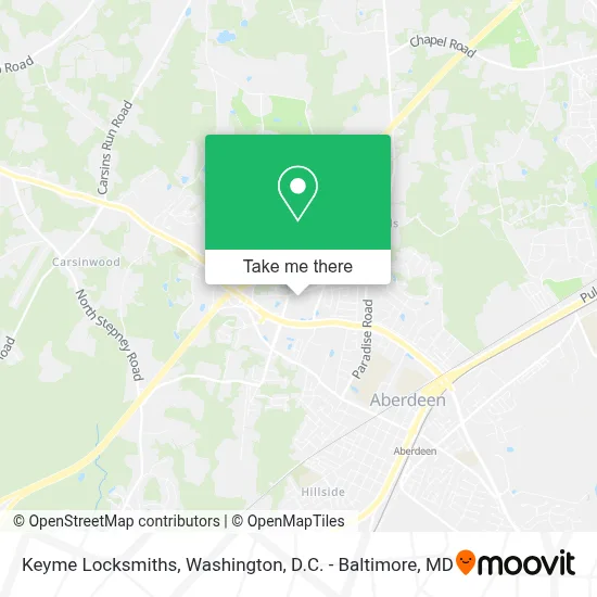 Keyme Locksmiths map
