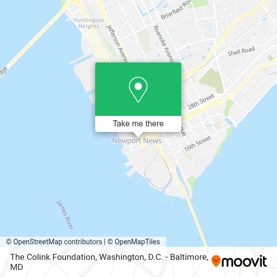 The Colink Foundation map
