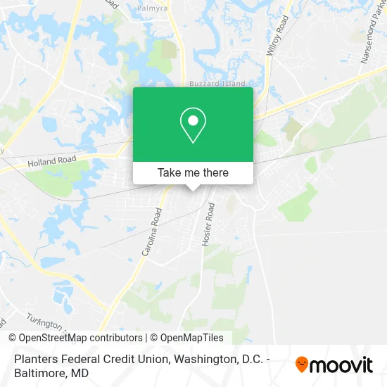 Planters Federal Credit Union map