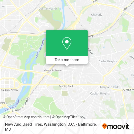 New And Used Tires map