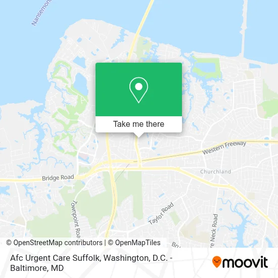 Afc Urgent Care Suffolk map