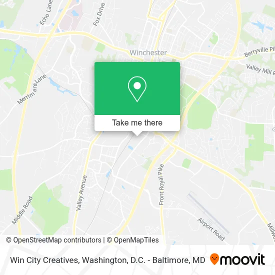 Win City Creatives map