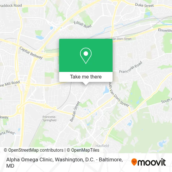 Alpha Omega Clinic map