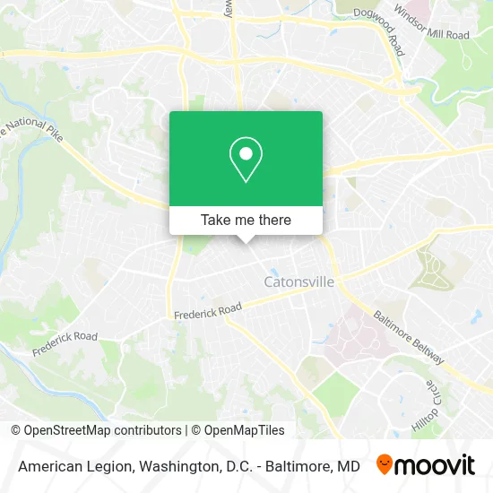 American Legion map