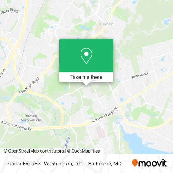 Panda Express map