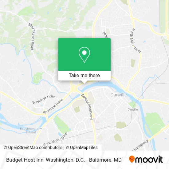Budget Host Inn map