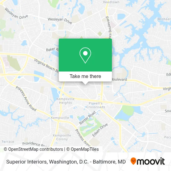 Superior Interiors map