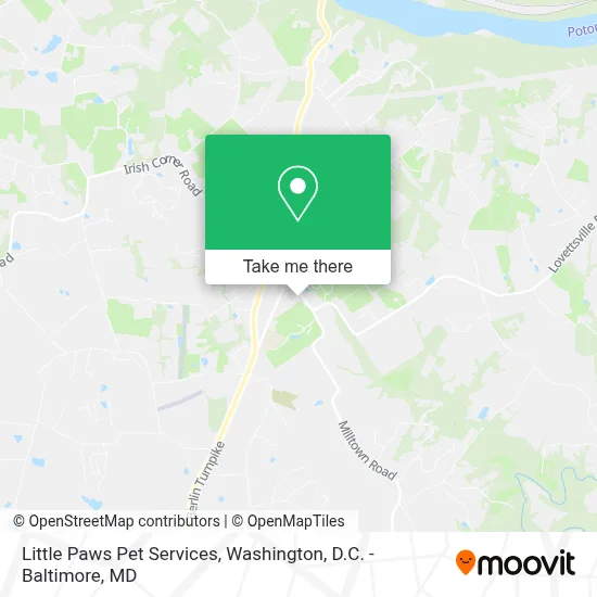 Little Paws Pet Services map