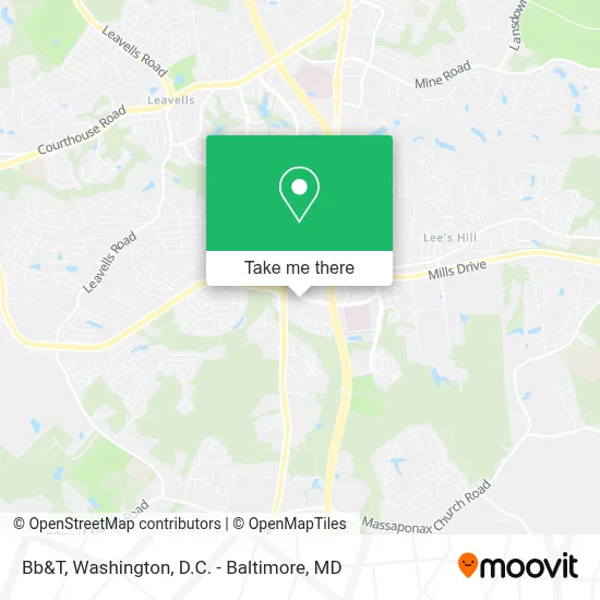 Bb&T map