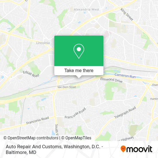 Auto Repair And Customs map