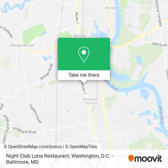 Night Club Luna Restaurant map