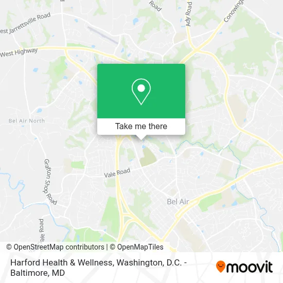 Harford Health & Wellness map