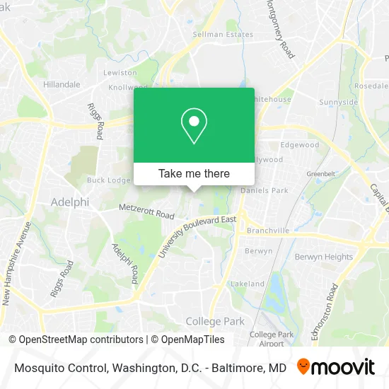 Mosquito Control map