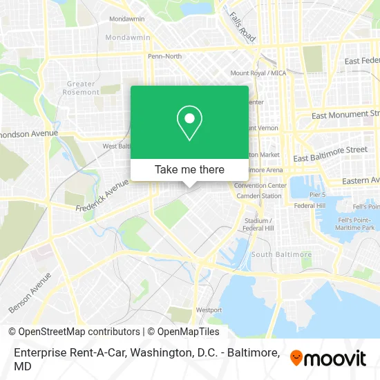 Enterprise Rent-A-Car map