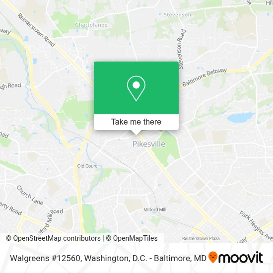 Walgreens #12560 map