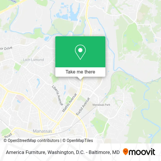 America Furniture map