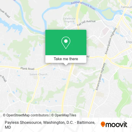 Payless Shoesource map