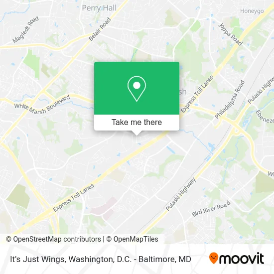 It's Just Wings map