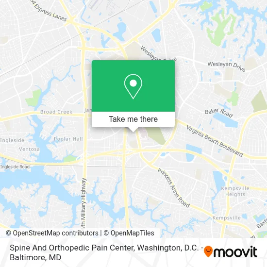 Spine And Orthopedic Pain Center map