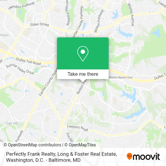 Perfectly Frank Realty, Long & Foster Real Estate map