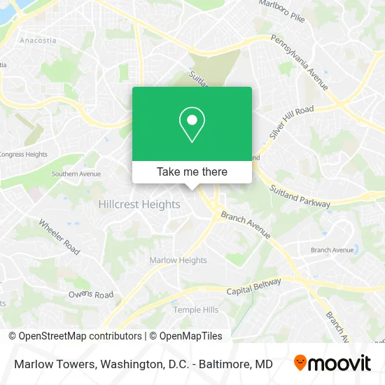 Marlow Towers map