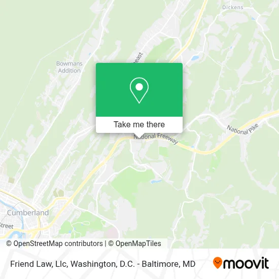 Friend Law, Llc map