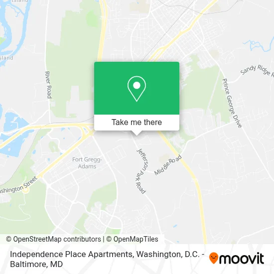 Independence Place Apartments map