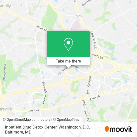 Inpatient Drug Detox Center map
