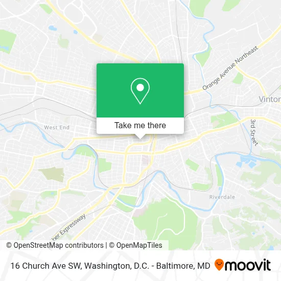 16 Church Ave SW map